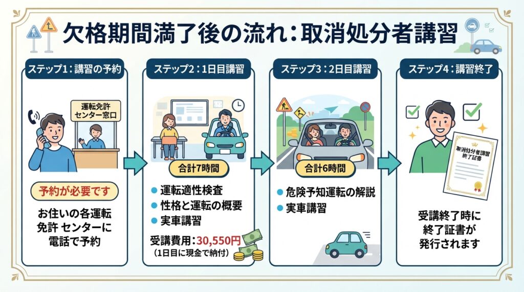 欠格期間満了後の流れ